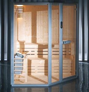 Sauna Room with Aluminum